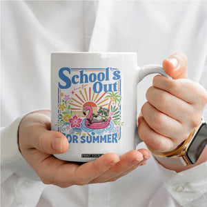 School's Out For Summer Coffee Mug Funny Raccoon Last Day of School Teacher TS14 Print Your Wear