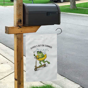School's Out For Summer Garden Flag Funny Frog Last Day of School Teacher TS14 Print Your Wear