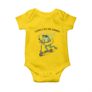 School's Out For Summer Baby Onesie Funny Frog Last Day of School Teacher TS14 Daisy Print Your Wear