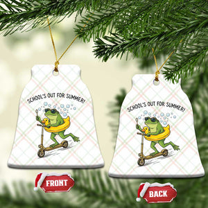 School's Out For Summer Ceramic Ornament Funny Frog Last Day of School Teacher TS14 Print Your Wear