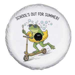 School's Out For Summer Spare Tire Cover Funny Frog Last Day of School Teacher TS14 Print Your Wear