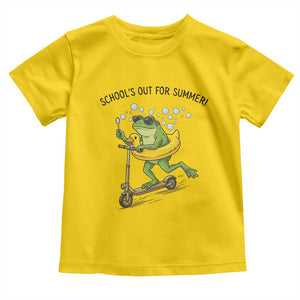 School's Out For Summer Toddler T Shirt Funny Frog Last Day of School Teacher TS14 Daisy Print Your Wear