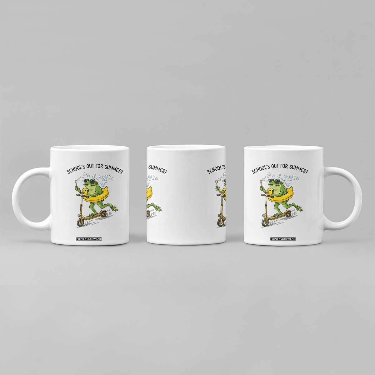 School's Out For Summer Coffee Mug Funny Frog Last Day of School Teacher TS14 Print Your Wear