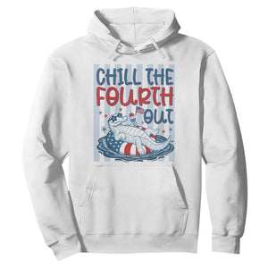 Chill The Fourth Out Hoodie Funny Alligator 4th Of July TS14 White Print Your Wear