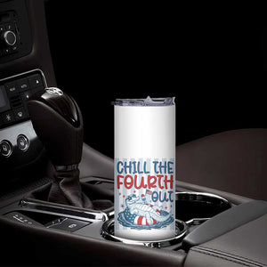 Chill The Fourth Out Skinny Tumbler Funny Alligator 4th Of July TS14 Print Your Wear