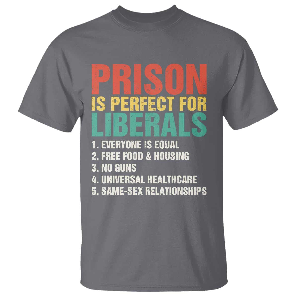 Prison Is Perfect For Liberals T Shirt Funny Anti Liberal Quote