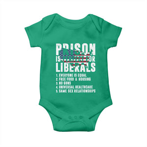 Prison Is Perfect For Liberals Baby Onesie Anti Liberal Quote