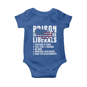 Prison Is Perfect For Liberals Baby Onesie Anti Liberal Quote