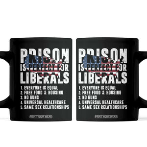 Prison Is Perfect For Liberals Coffee Mug Anti Liberal Quote
