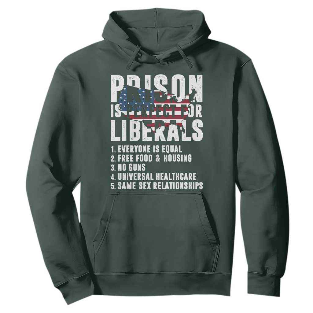 Prison Is Perfect For Liberals Hoodie Anti Liberal Quote