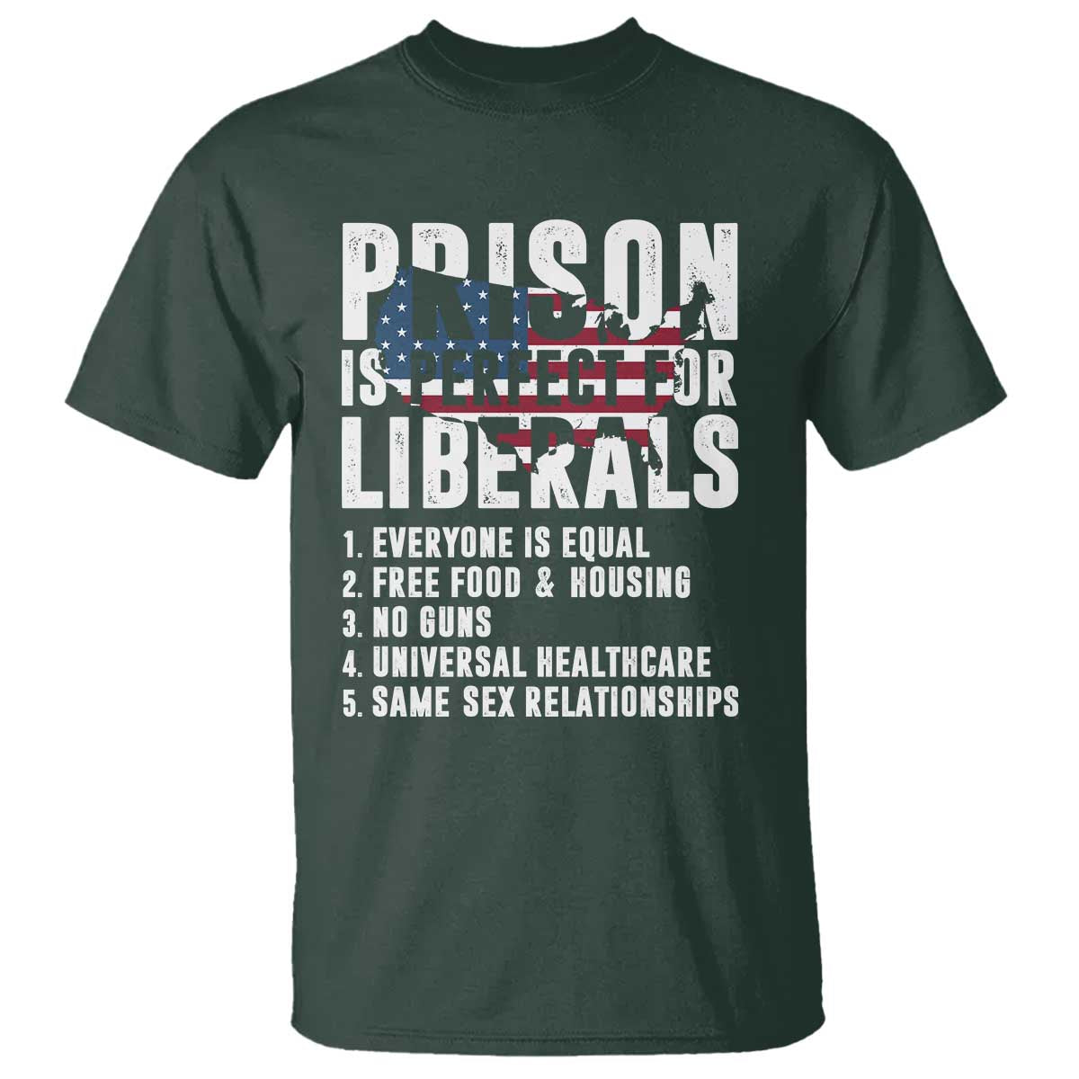 Prison Is Perfect For Liberals T Shirt Anti Liberal Quote