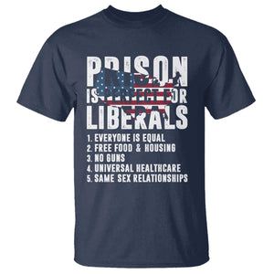 Prison Is Perfect For Liberals T Shirt Anti Liberal Quote