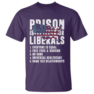 Prison Is Perfect For Liberals T Shirt Anti Liberal Quote