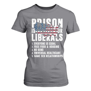 Prison Is Perfect For Liberals T Shirt For Women Anti Liberal Quote