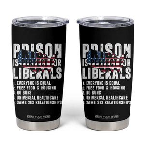 Prison Is Perfect For Liberals Tumbler Cup Anti Liberal Quote