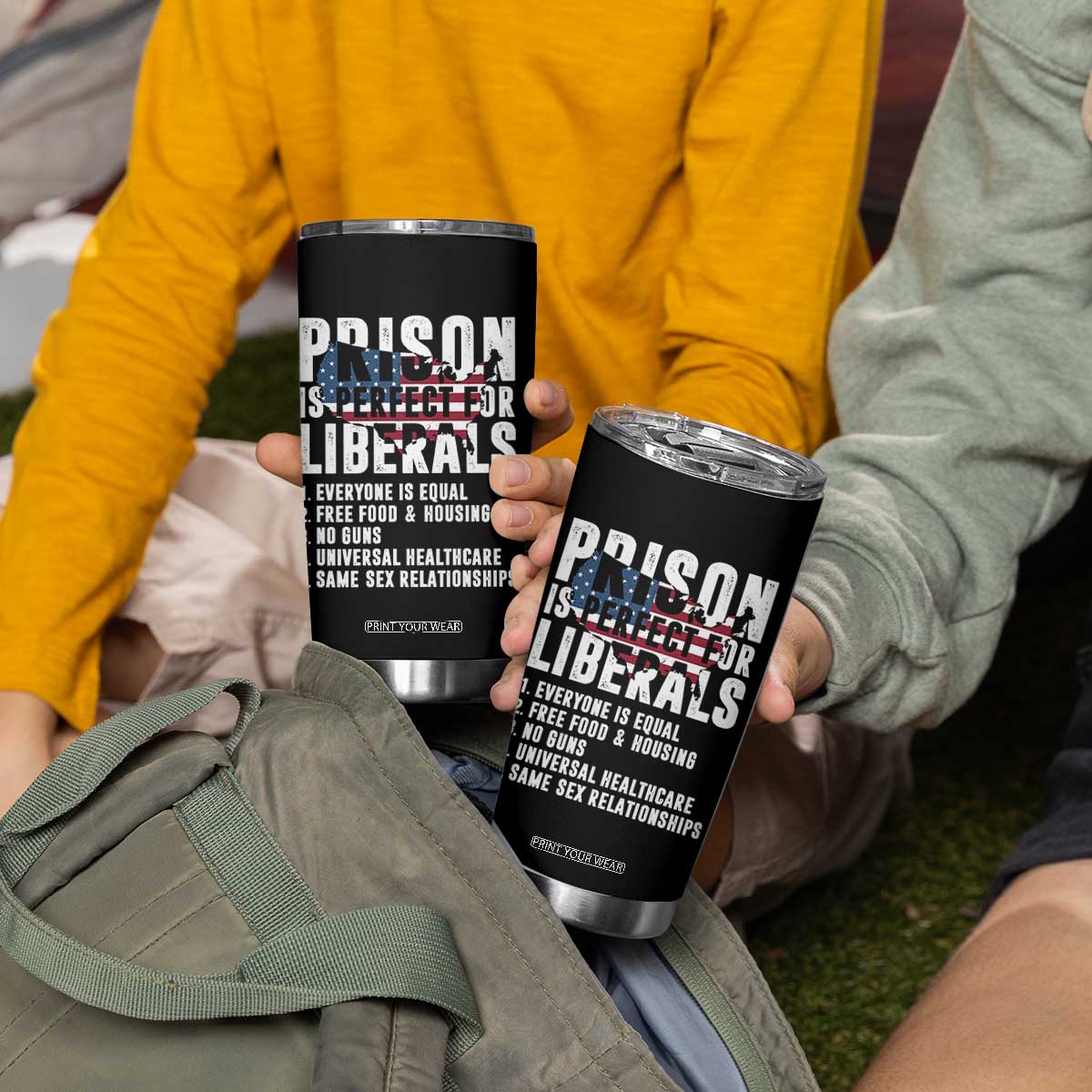 Prison Is Perfect For Liberals Tumbler Cup Anti Liberal Quote