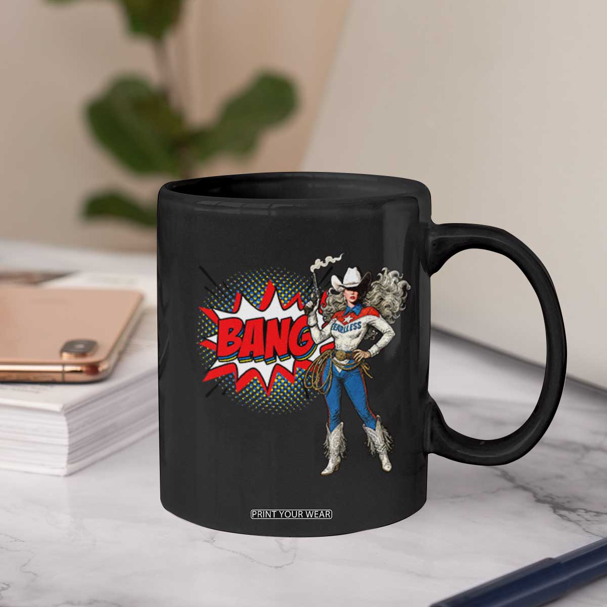 Funny Bang Cowgirl Coffee Mug Western Country Music Cowboy Rodeo TS14 Print Your Wear