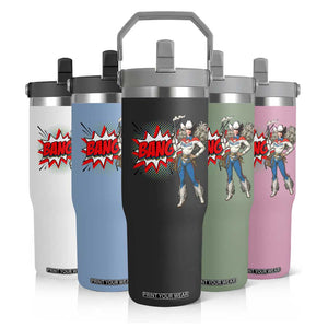 Funny Bang Cowgirl Flip Straw Tumbler Western Country Music Cowboy Rodeo TS14 Print Your Wear