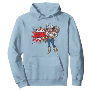 Funny Bang Cowgirl Hoodie Western Country Music Cowboy Rodeo TS14 Light Blue Print Your Wear