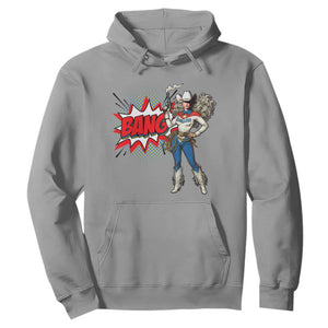 Funny Bang Cowgirl Hoodie Western Country Music Cowboy Rodeo TS14 Sport Gray Print Your Wear