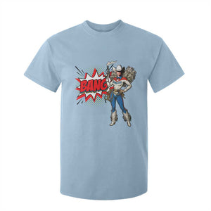 Funny Bang Cowgirl T Shirt For Kid Western Country Music Cowboy Rodeo TS14 Light Blue Print Your Wear