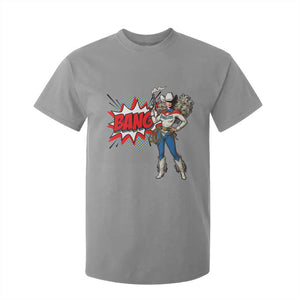 Funny Bang Cowgirl T Shirt For Kid Western Country Music Cowboy Rodeo TS14 Sport Gray Print Your Wear
