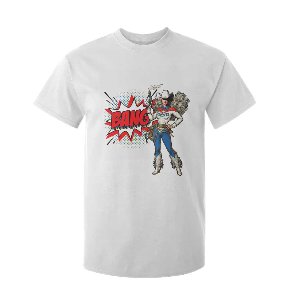 Funny Bang Cowgirl T Shirt For Kid Western Country Music Cowboy Rodeo TS14 White Print Your Wear