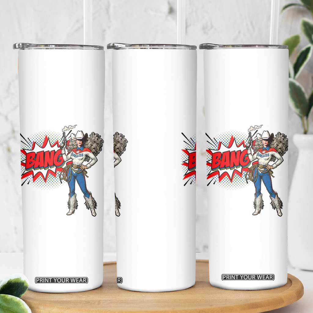 Funny Bang Cowgirl Skinny Tumbler Western Country Music Cowboy Rodeo TS14 Print Your Wear