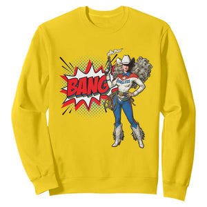 Funny Bang Cowgirl Sweatshirt Western Country Music Cowboy Rodeo TS14 Daisy Print Your Wear