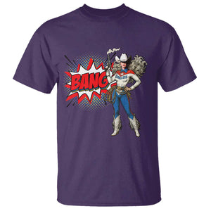 Funny Bang Cowgirl T Shirt Western Country Music Cowboy Rodeo TS14 Purple Print Your Wear