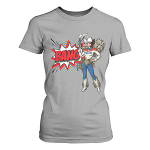 Funny Bang Cowgirl T Shirt For Women Western Country Music Cowboy Rodeo TS14 Sport Gray Print Your Wear