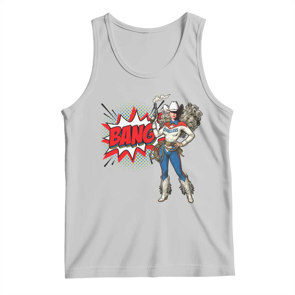 Funny Bang Cowgirl Tank Top Western Country Music Cowboy Rodeo TS14 Ash Print Your Wear