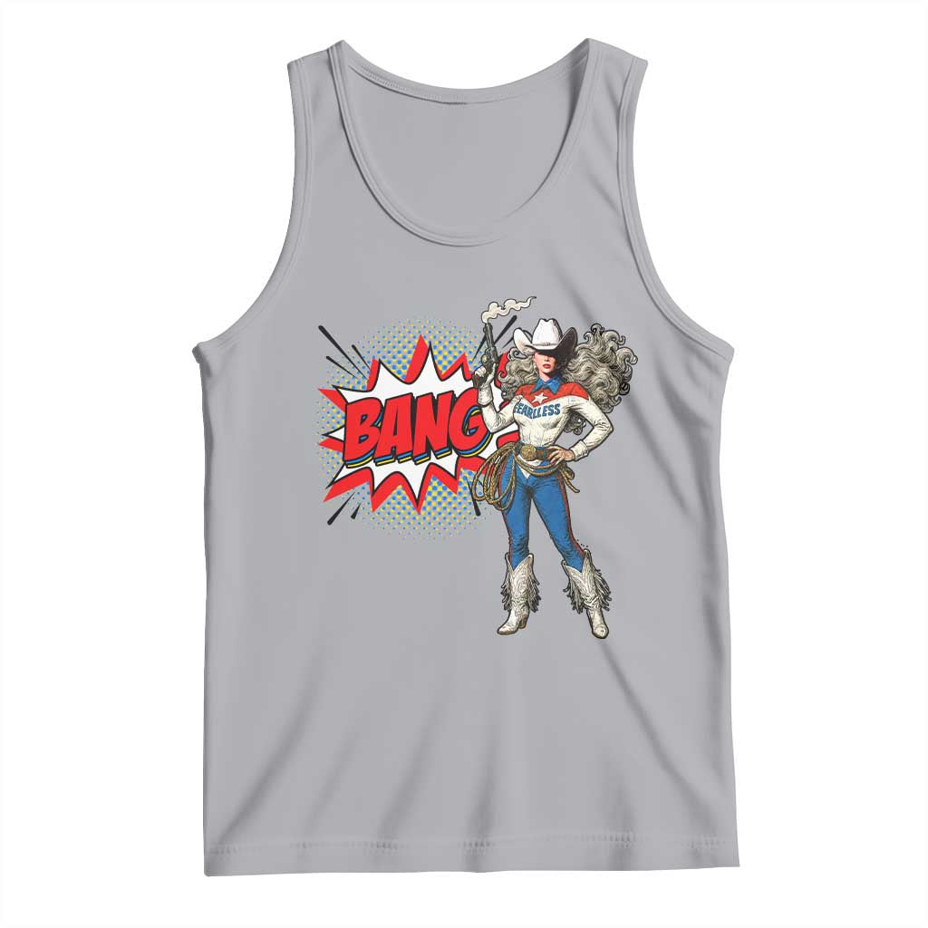 Funny Bang Cowgirl Tank Top Western Country Music Cowboy Rodeo TS14 Athletic Heather Print Your Wear