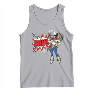 Funny Bang Cowgirl Tank Top Western Country Music Cowboy Rodeo TS14 Athletic Heather Print Your Wear