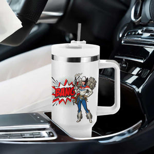 Funny Bang Cowgirl Tumbler With Handle Western Country Music Cowboy Rodeo TS14 Print Your Wear