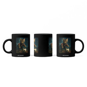 Funny Cat Soccer Ball Coffee Mug Cute Kitty Football Player Lover TS14 Print Your Wear