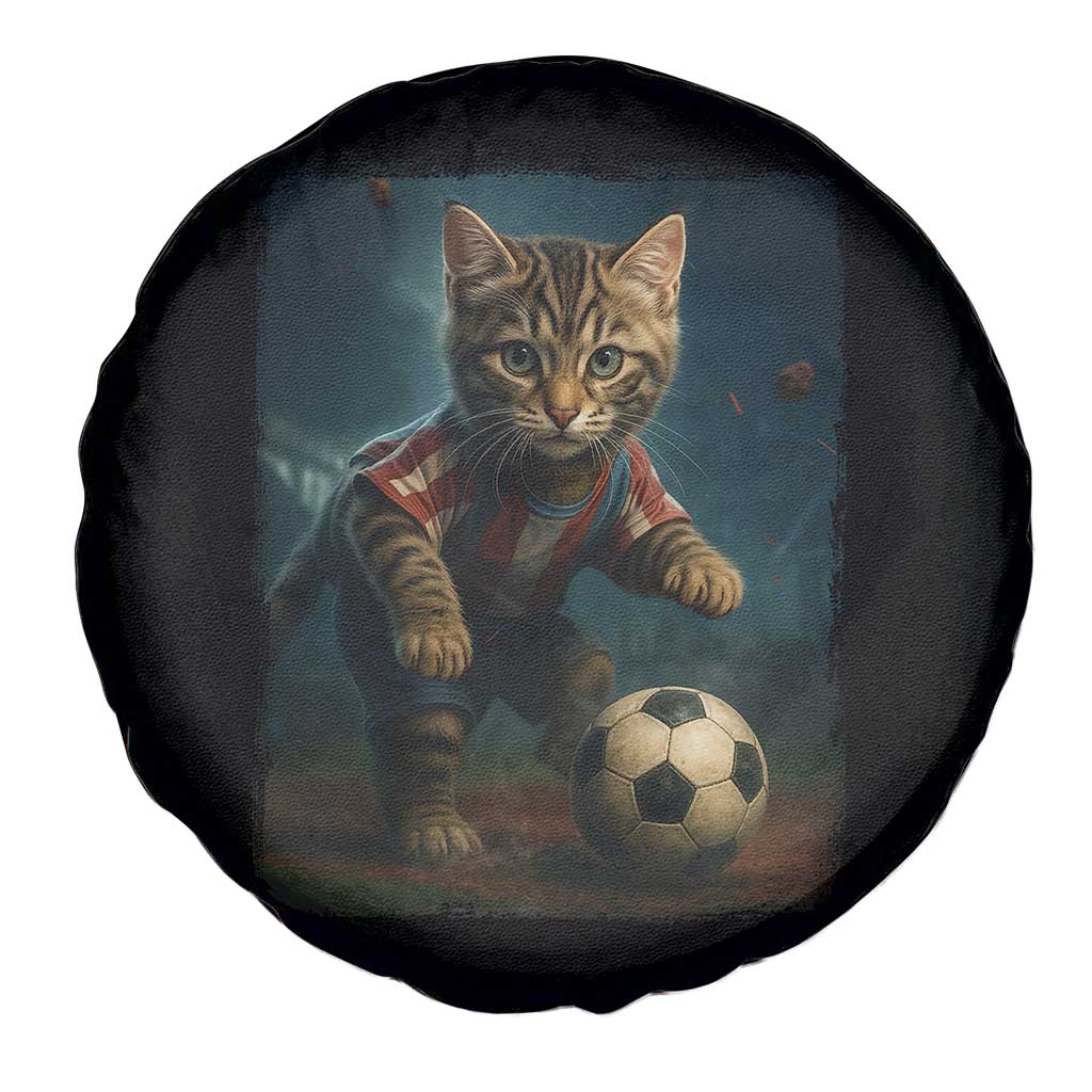 Funny Cat Soccer Ball Spare Tire Cover Cute Kitty Football Player Lover TS14 Print Your Wear
