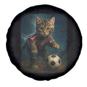 Funny Cat Soccer Ball Spare Tire Cover Cute Kitty Football Player Lover TS14 Print Your Wear