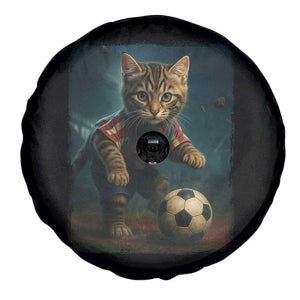 Funny Cat Soccer Ball Spare Tire Cover Cute Kitty Football Player Lover TS14 Print Your Wear