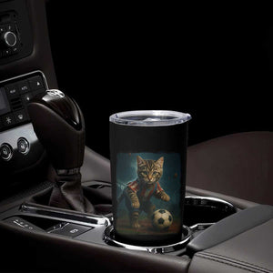 Funny Cat Soccer Ball Tumbler Cup Cute Kitty Football Player Lover TS14 Print Your Wear