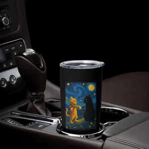 Cat Starry Night Tumbler Cup Van Gogh Violin Kitty Lover TS14 Print Your Wear