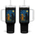 Cat Starry Night Tumbler With Handle Van Gogh Violin Kitty Lover TS14 One Size: 40 oz Black Print Your Wear
