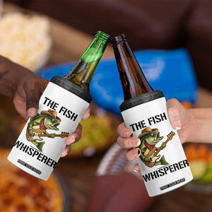 Funny Bass Fishing 4 in 1 Can Cooler Tumbler The Fish Whisperer Fisherman Humor TS14 Print Your Wear