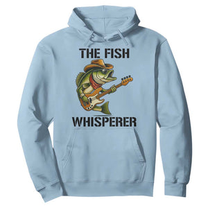 Funny Bass Fishing Hoodie The Fish Whisperer Fisherman Humor TS14 Light Blue Print Your Wear