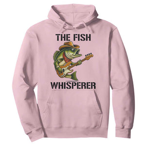 Funny Bass Fishing Hoodie The Fish Whisperer Fisherman Humor TS14 Light Pink Print Your Wear
