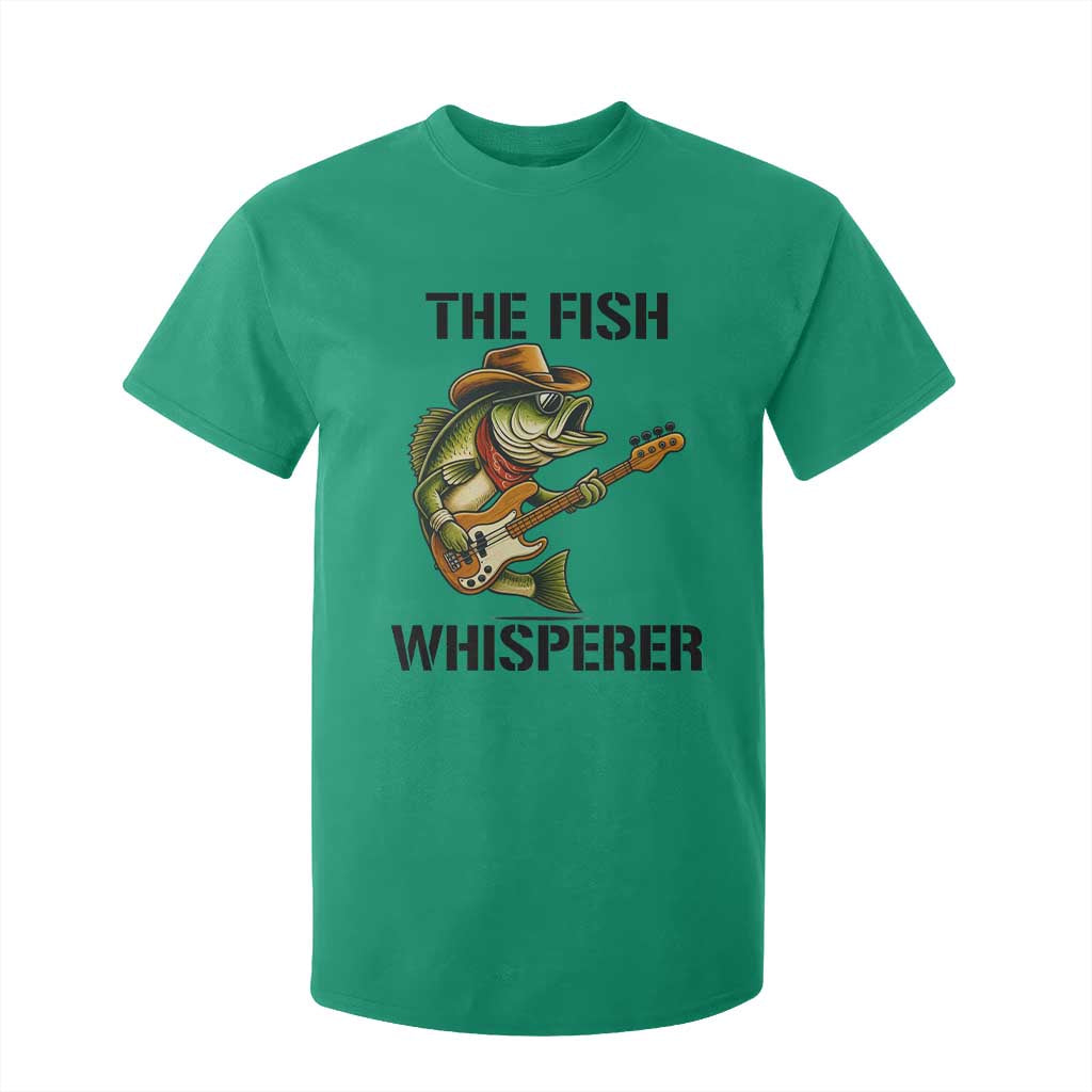 Funny Bass Fishing T Shirt For Kid The Fish Whisperer Fisherman Humor TS14 Irish Green Print Your Wear