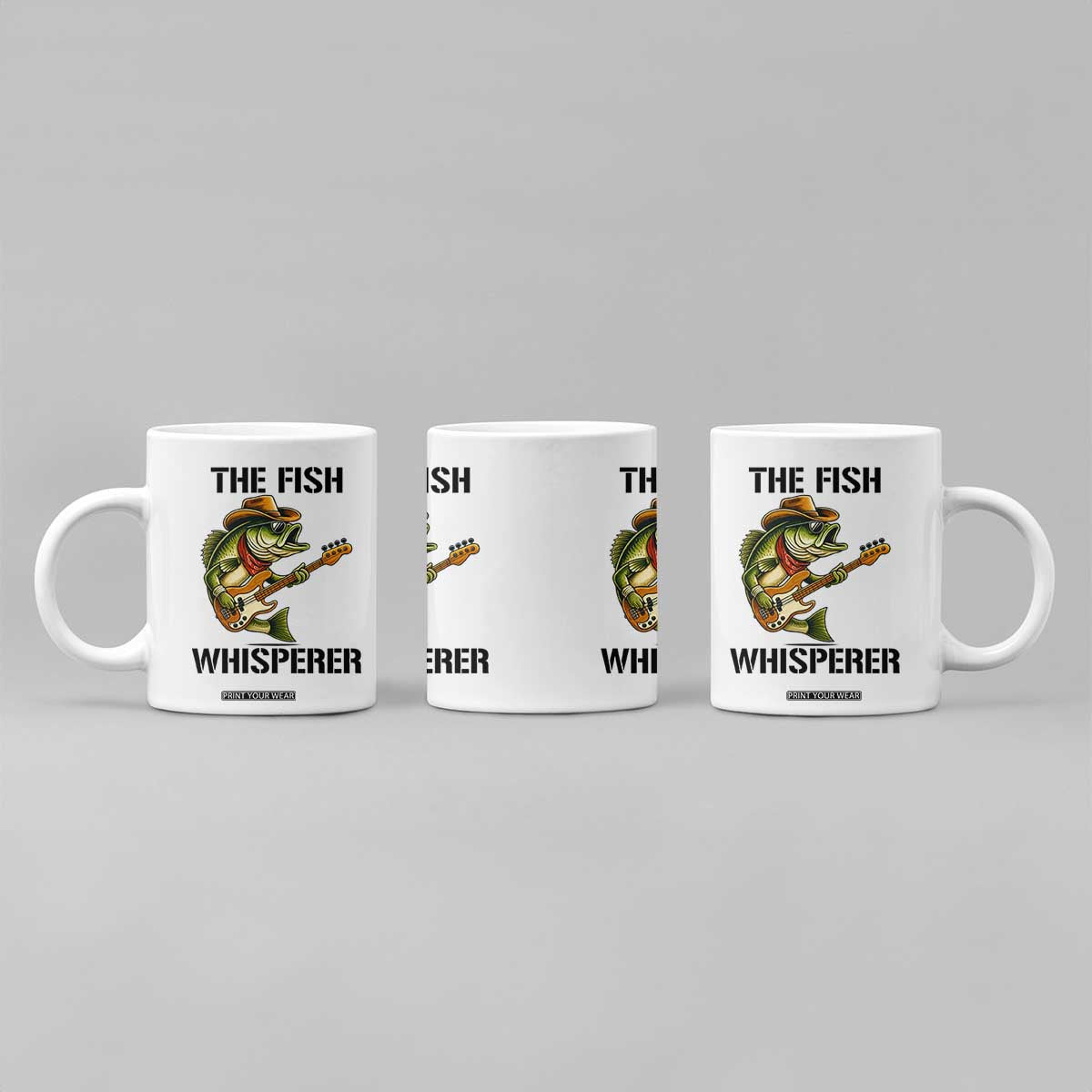 Funny Bass Fishing Coffee Mug The Fish Whisperer Fisherman Humor TS14 Print Your Wear