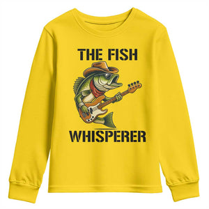 Funny Bass Fishing Youth Sweatshirt The Fish Whisperer Fisherman Humor TS14 Daisy Print Your Wear