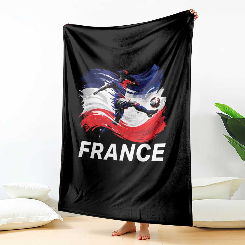 France Soccer Football Fan French Flag Throw Blanket TS14 Print Your Wear