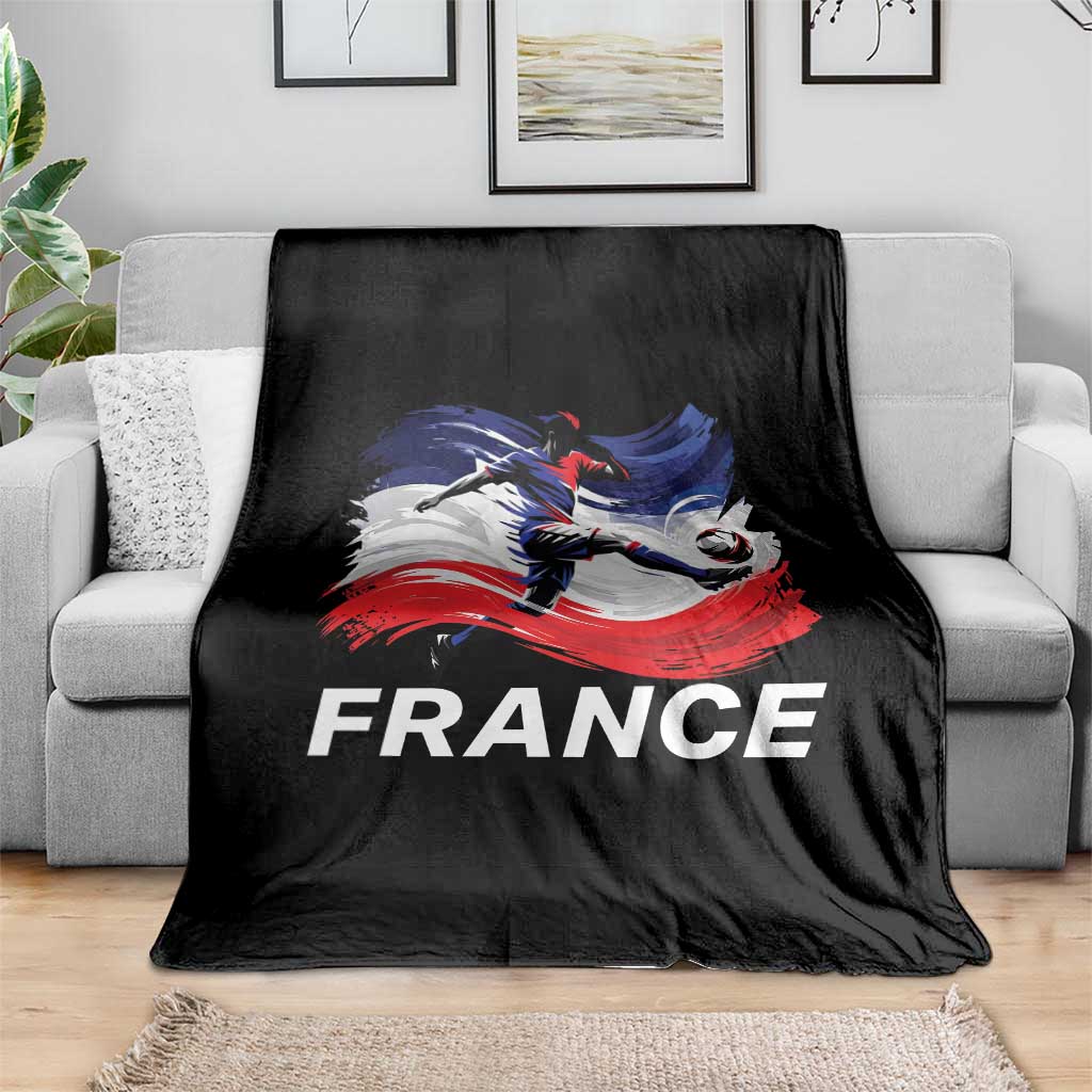 France Soccer Football Fan French Flag Throw Blanket TS14 Print Your Wear
